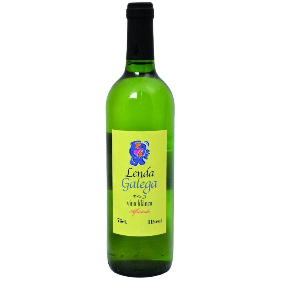 Vino blanco de mesa LENDA GALEGA joven botella 75 cl