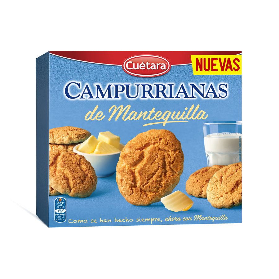 Galletas CUETARA CAMPURRIANAS mantequilla 160 g