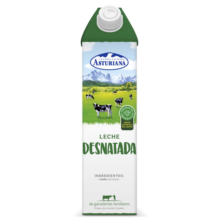 Imagen de Leche desnatada C.L.ASTURIANA brik 1 l