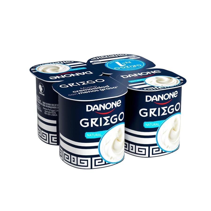 Yogur griego DANONE natural pack 4x115 g