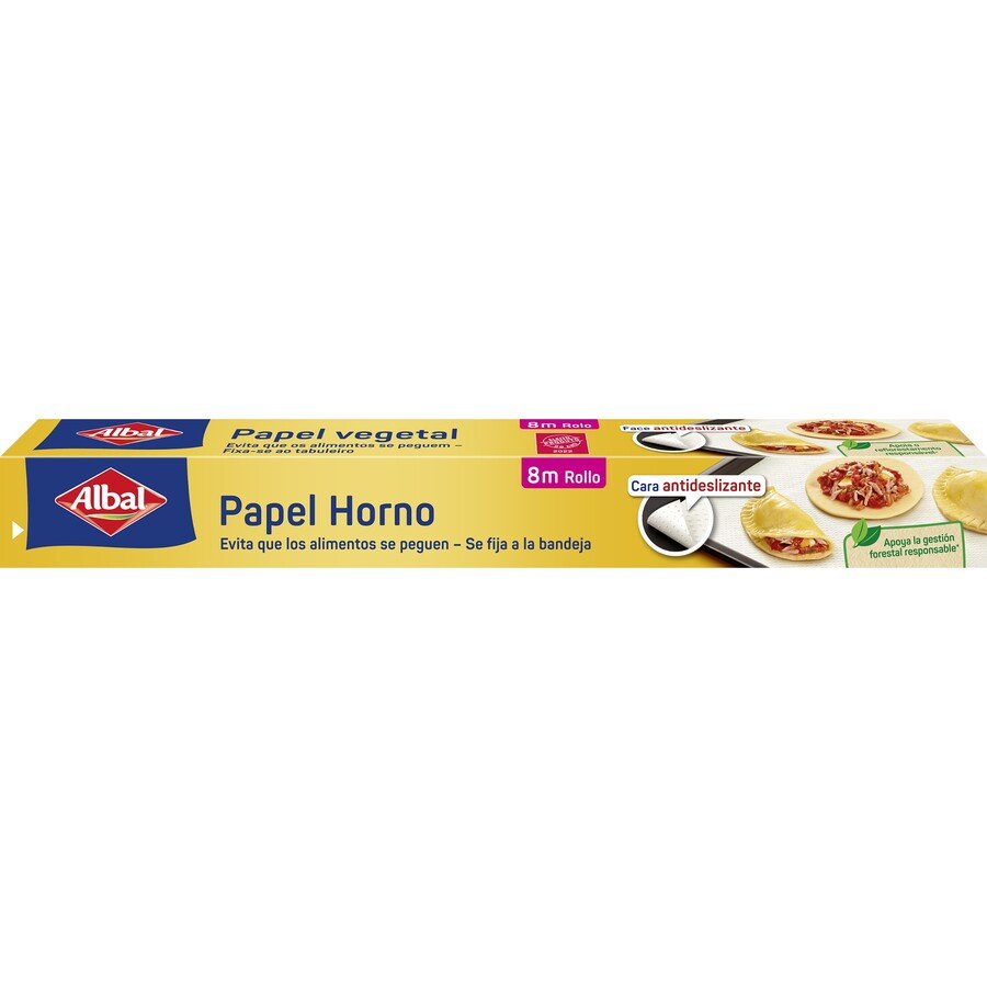 Papel horno antiadherente ALBAL 8 metros