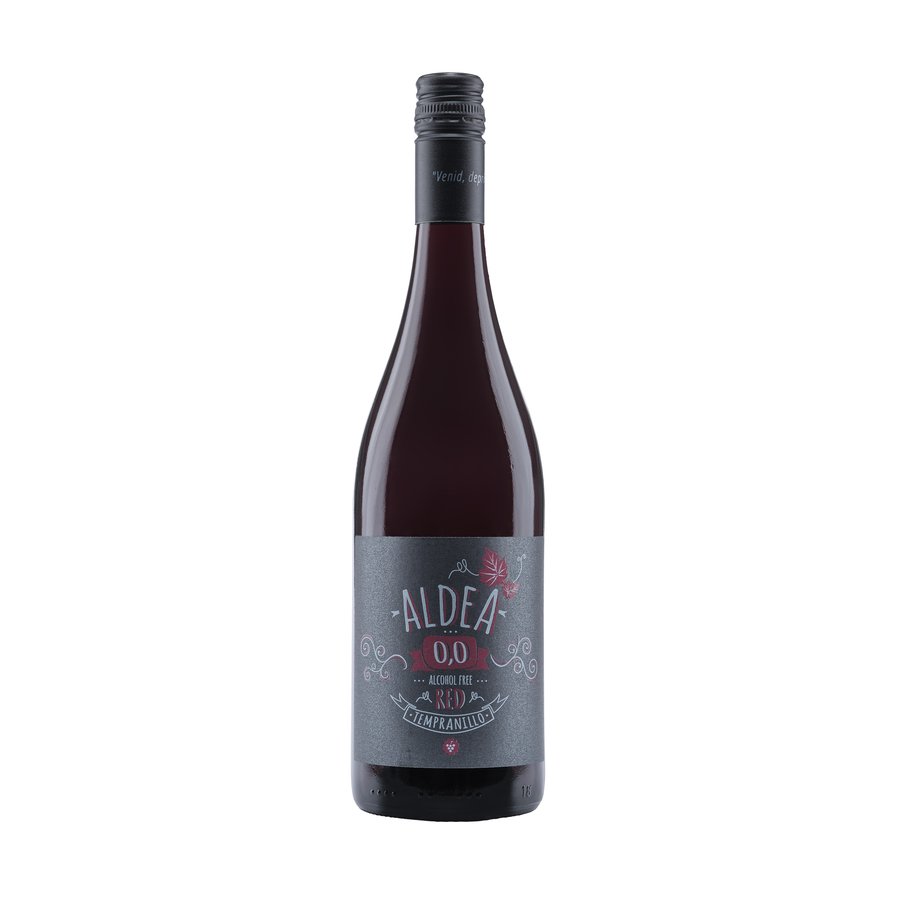 Bebida de uva tinta fermentada desalcoholizada ALDEA 0,0% botella 75 cl