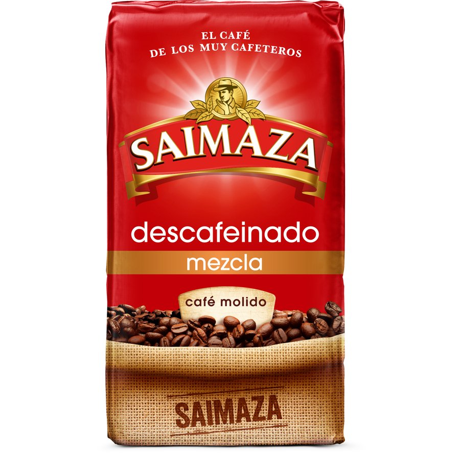 Café molido descafeinado mezcla SAIMAZA paquete 250 g