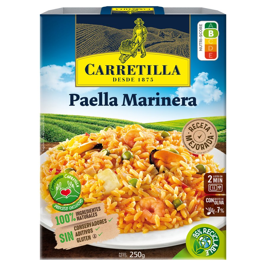 Paella marinera CARRETILLA bandeja 250 g