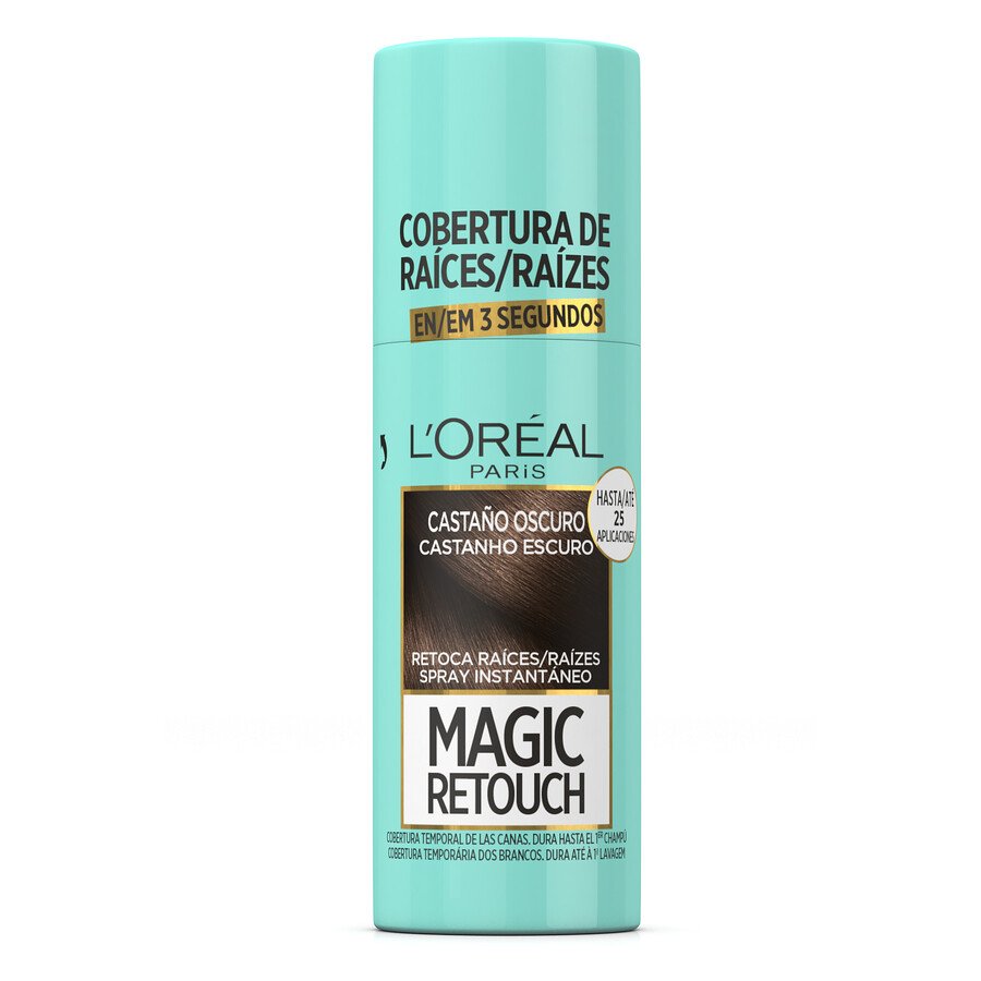 Retoca raíces L'OREAL Magic Retouch castaño oscuro spray 75 ml