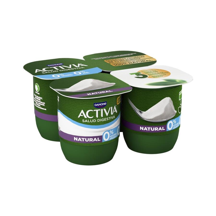 Bífidus ACTIVIA DANONE natural 0% 4x120 g
