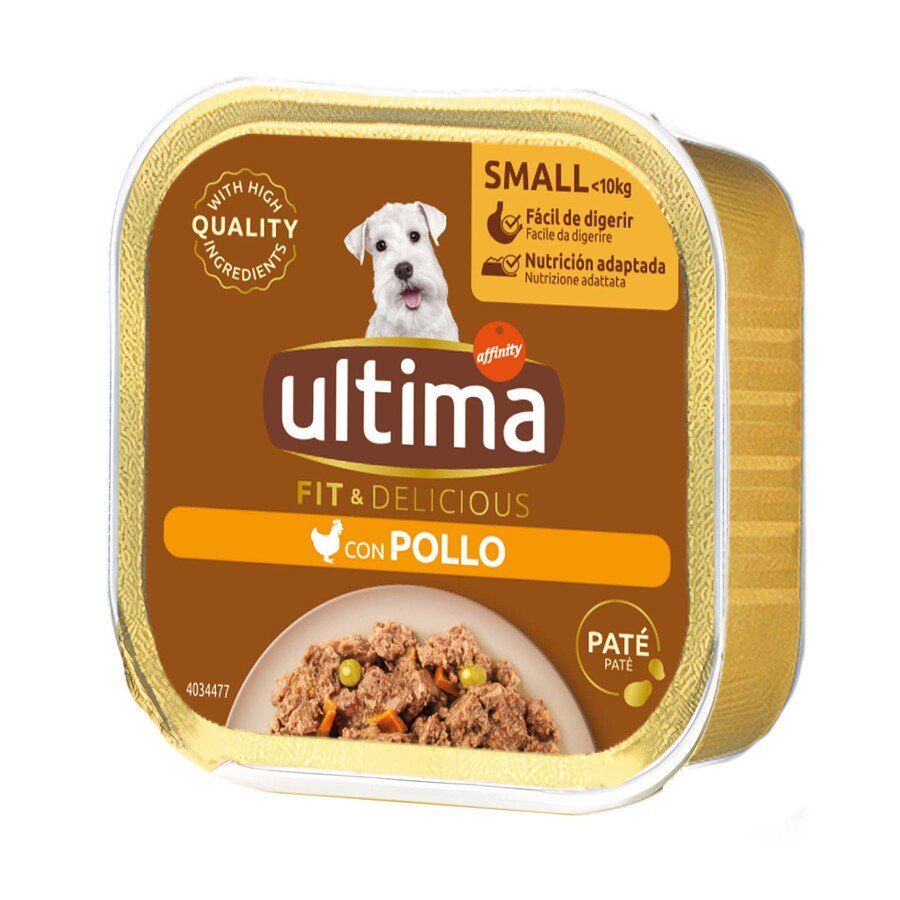 Alimento para perro mini ULTIMA Fit & Delicious pollo tarrina 150 g
