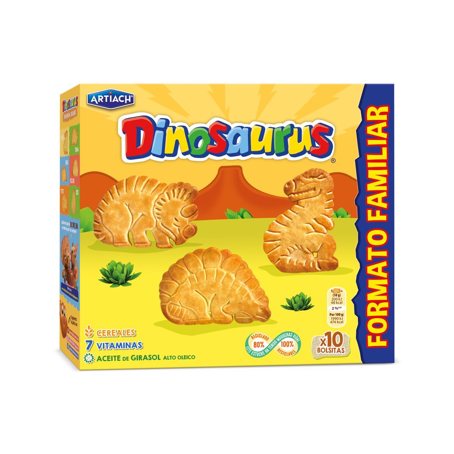 Galletas ARTIACH Dinosaurus cereales 411 g