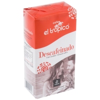 Café molido descafeinado natural EL TROPICO paquete 250 g