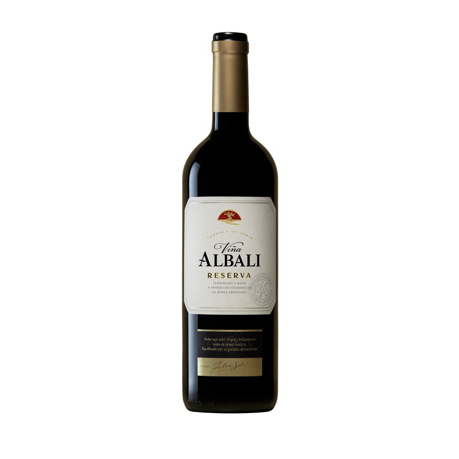 Vino tinto D.O.Valdepeñas VIÑA ALBALI tempranillo Reserva botella 75 cl