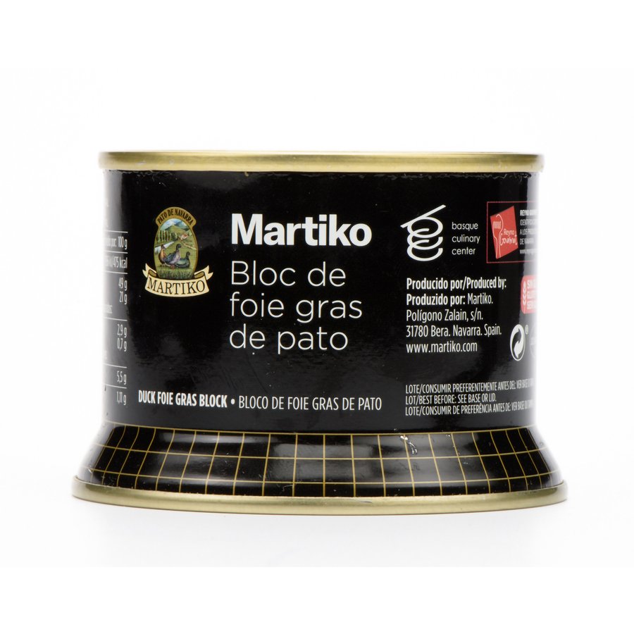 Bloc foie-gras pato MARTIKO lata 130 g