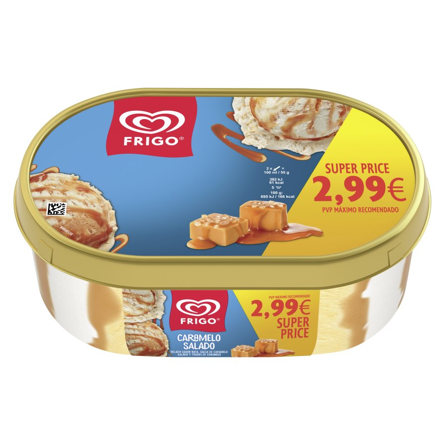 Helado FRIGO caramelo salado tarrina 499 g