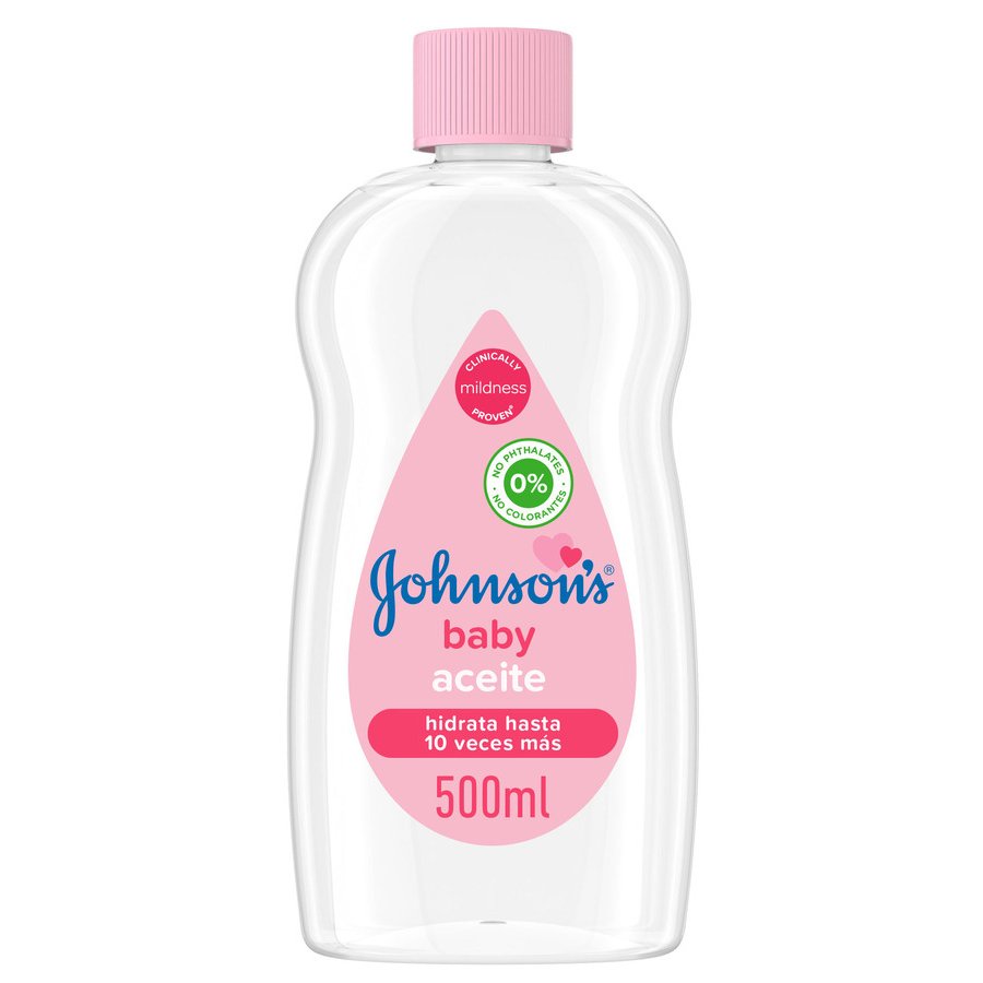 Aceite JOHNSONS regular 0% colorantes y ftalatos 500 ml
