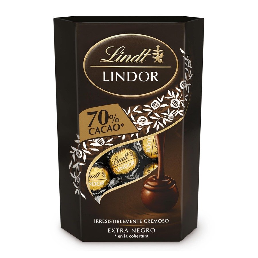 Bombones LINDT Lindor negro 70% cacao 200 g