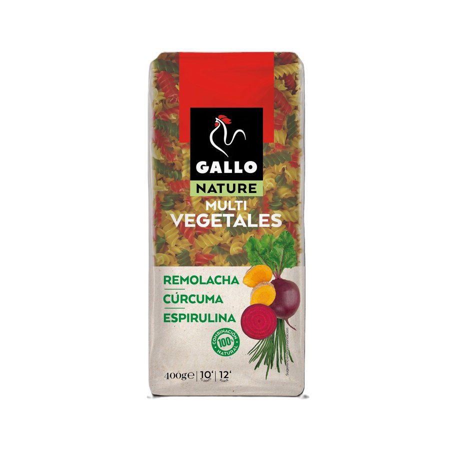Hélices GALLO nature multivegetales 400 g
