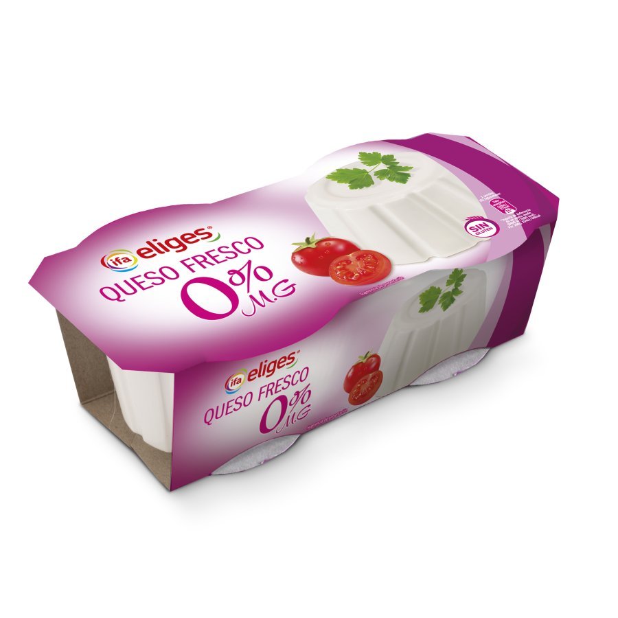 Queso fresco desnatado 0% IFA ELIGES 2X250 g