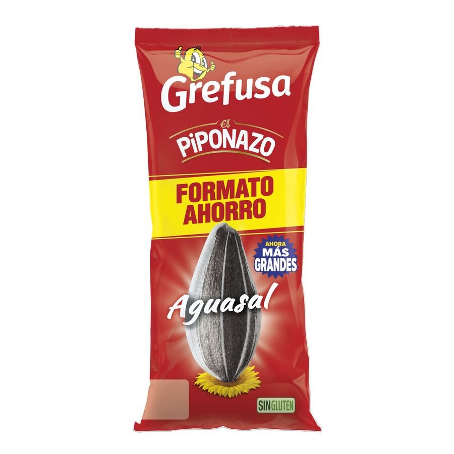 Pipas tostadas aguasal GREFUSA PIPONAZO bolsa 195g