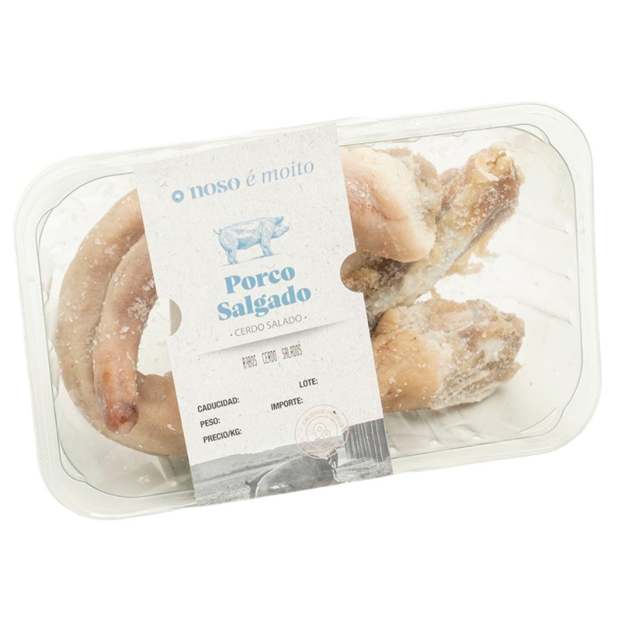 Imagen de Rabos de cerdo salados O NOSO E MOITO embandejados kilo