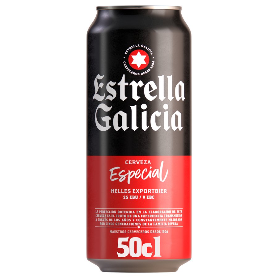 Cerveza ESTRELLA GALICIA lata sleek 50 cl