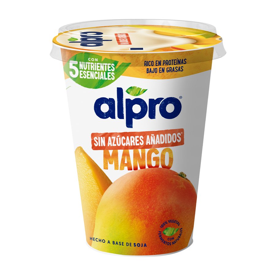Preparado de soja ALPRO mango sin azúcar 400 g