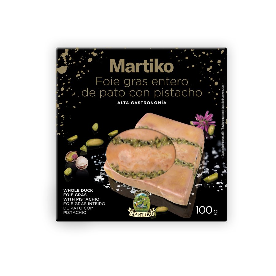 Foie gras entero de pato con pistacho MARTIKO 100 g