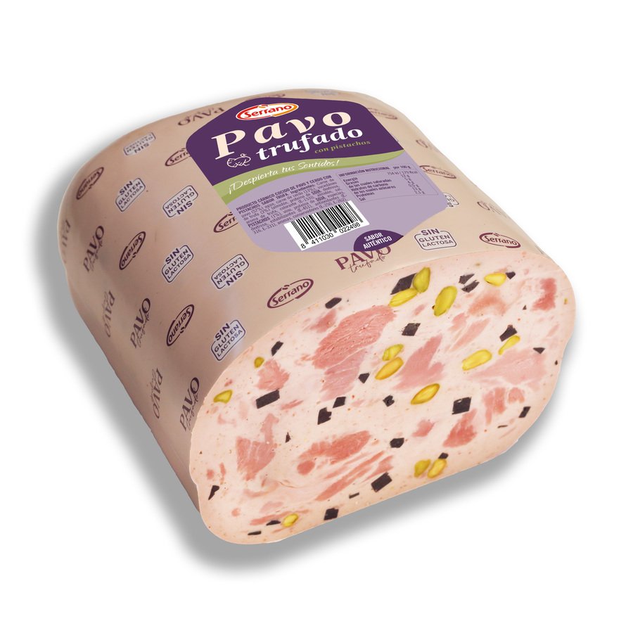 Producto cárnico cocido pavo/cerdo SERRANO con pistacho sabor trufa kilo