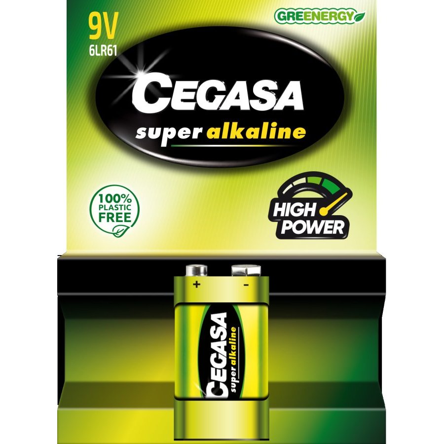 Pila súper alcalina CEGASA 6lr61 blister 1
