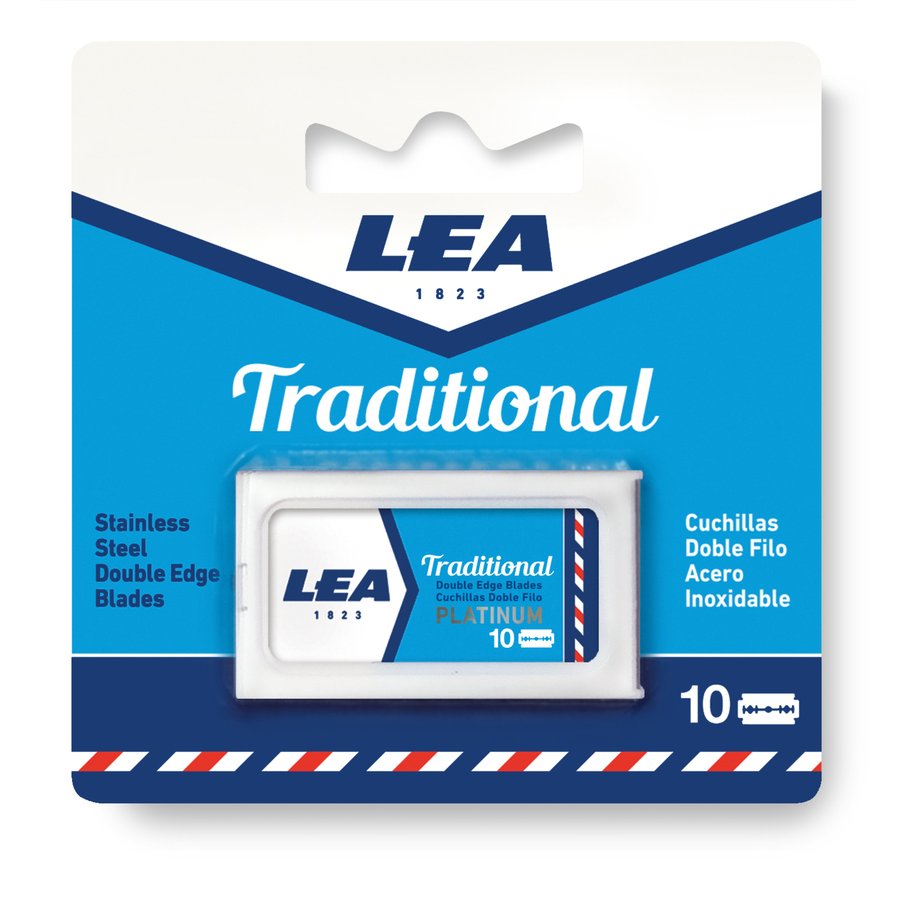 Hojas afeitar LEA tradicional pack 10 unidades