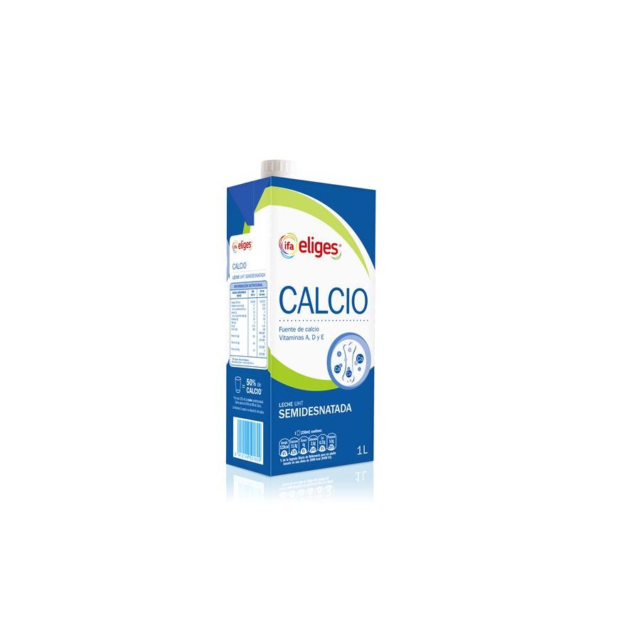 Leche semidesnatada IFA ELIGES calcio brik 1 l
