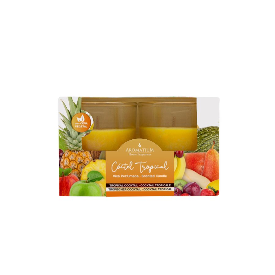 Velas perfumadas AROMATIUM Cóctel Tropical 2 x 57 g