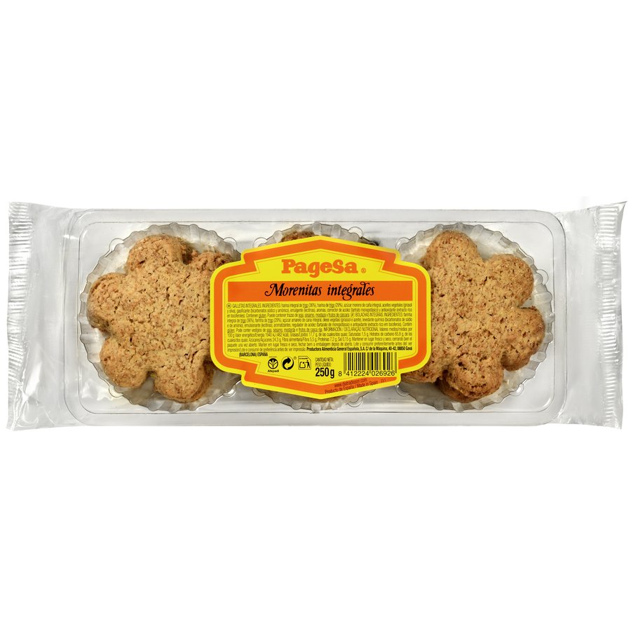 Pastas morenitas integrales PAGESA 250 g