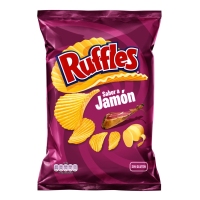 Patatas fritas RUFFLES jamón 150 g