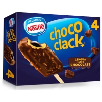 Xeado NESTLE Choco Clack sen glute 4 unidades 264 g