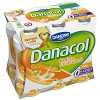 Leite fermentado líquido DANACOL DANONE ananás lote 6x100 g