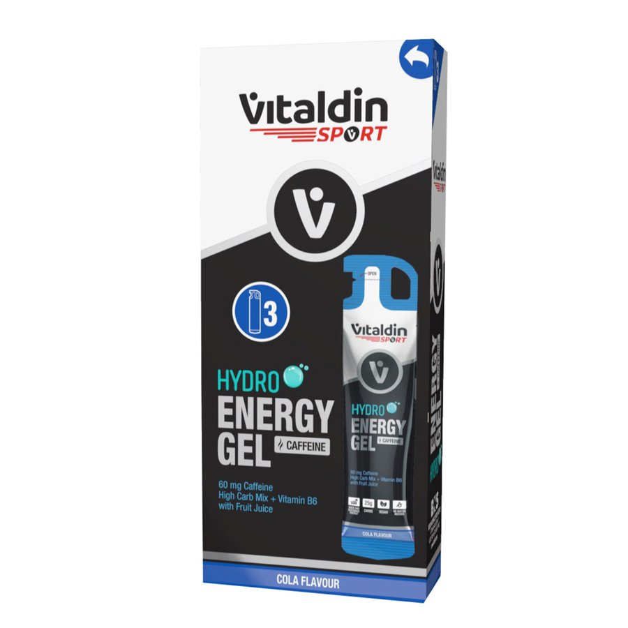 Hidro gel energético cafeína VITALDIN sport 3 x 55 ml