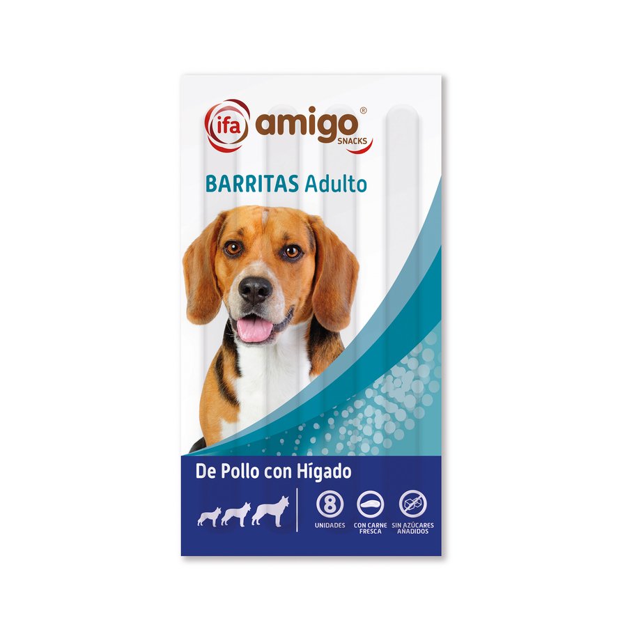 Snack perro IFA AMIGO barritas adulto 8 unidades 88 g