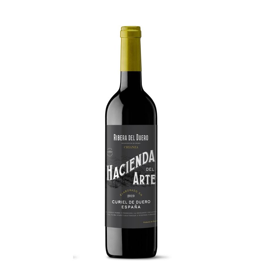Vino tinto D.O.Ribera del Duero HACIENDA DEL ARTE crianza botella 75 cl