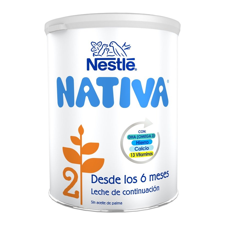 Leche infantil Nestlé NATIVA-2 continuación bote 800 g