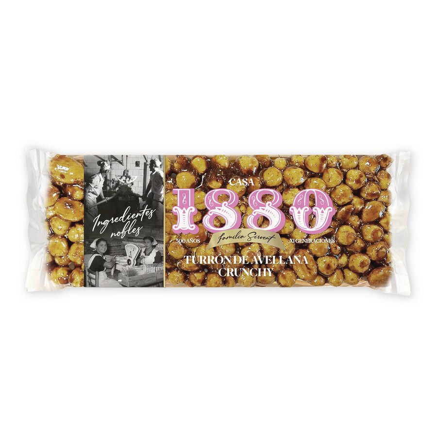 Turrón de avellana crunchy 1880 230 g