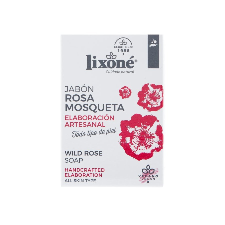 Jabón de rosa mosqueta LIXONE elaboración artesanal pastilla 125 g
