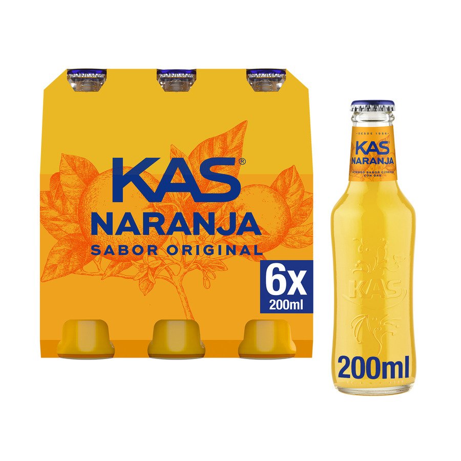 Refresco KAS naranja pack 6x20 cl