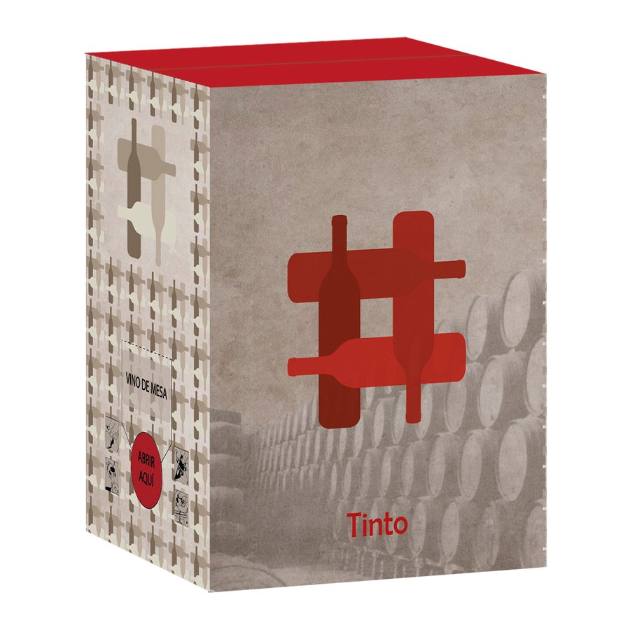 Vino tinto de mesa CUATRO RAYAS bag in box 5 l