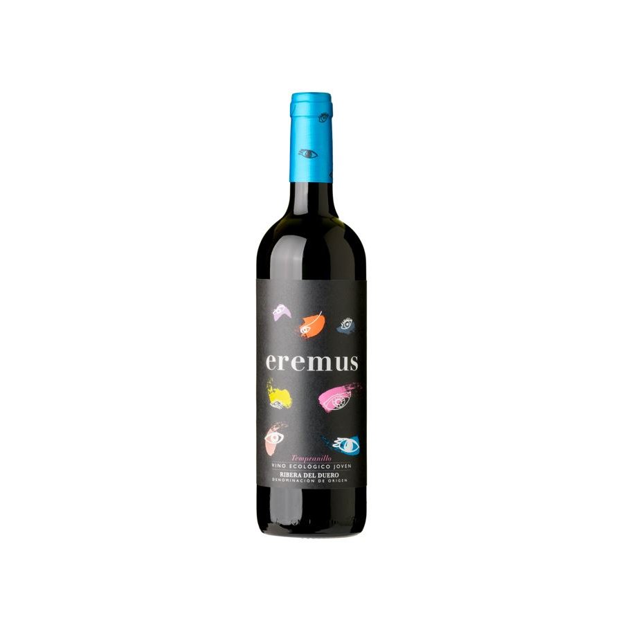 Vino tinto D.O.Ribera del Duero EREMUS ecológico joven botella 75 cl