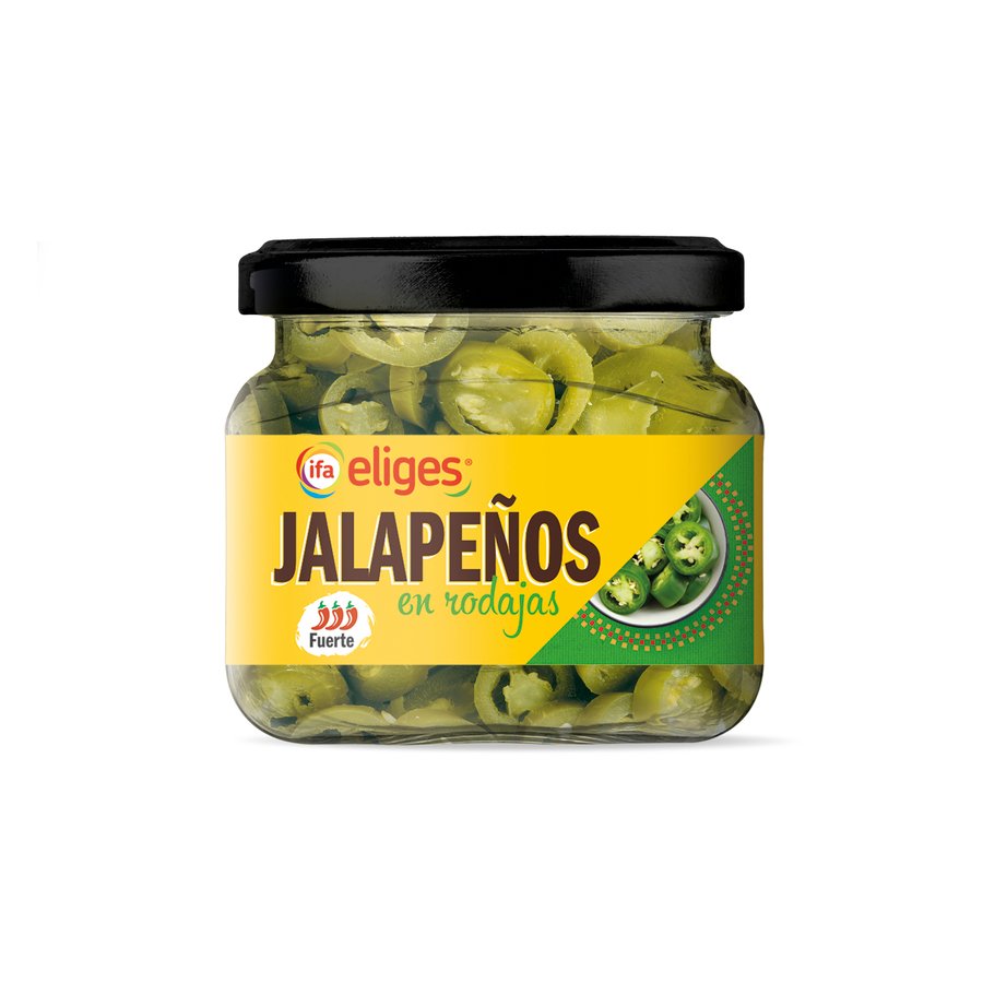 Jalapeños en rodajas IFA ELIGES 60 g pne.