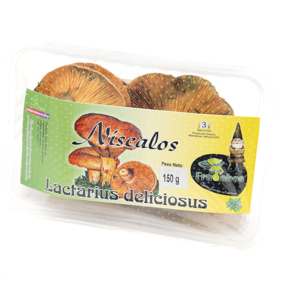 Níscalos categoría 1ª bandeja 150 g