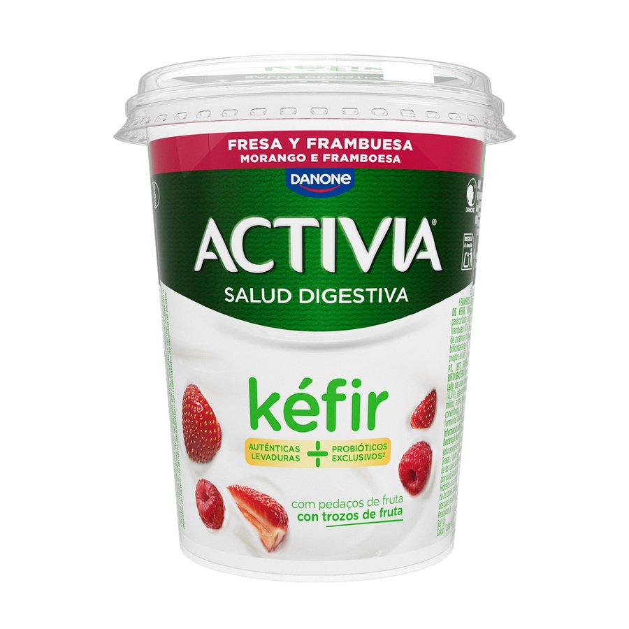 Kéfir ACTIVIA DANONE fresa-frambuesa 380 g