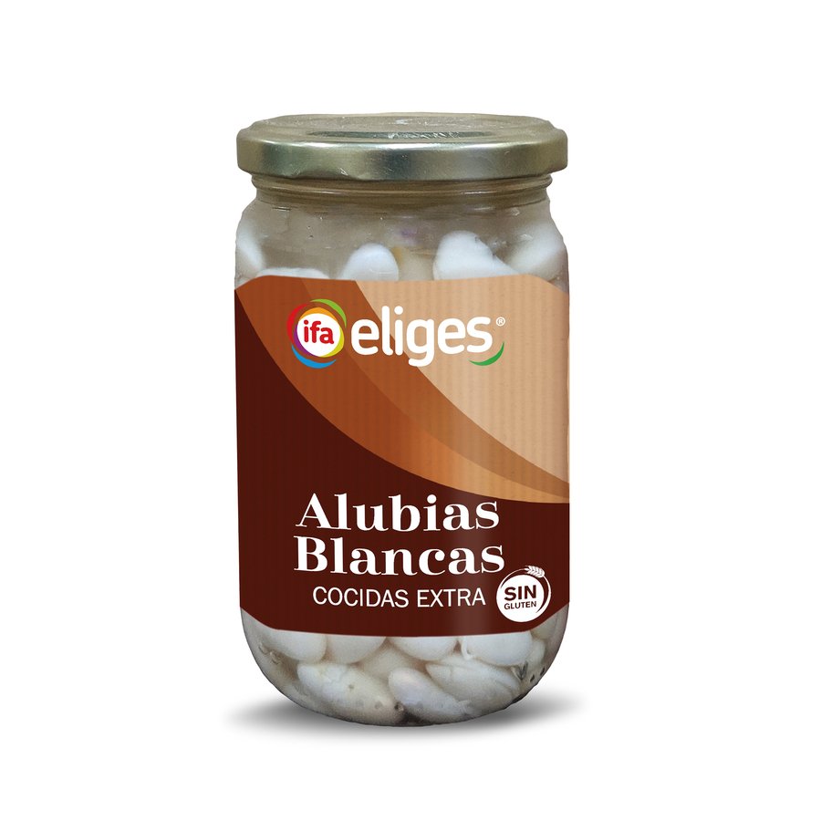 Alubias cocidas IFA ELIGES frasco 210 g pne.
