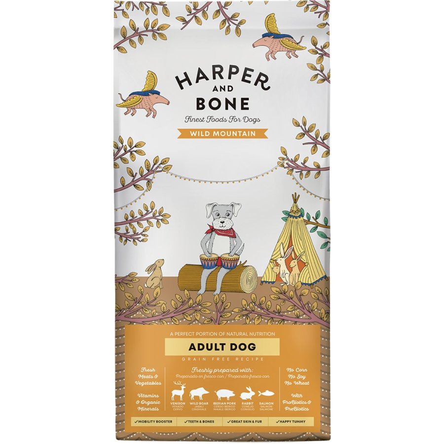 Alimento para perro adulto HARPER&BONE Wild Mountain 3 kg
