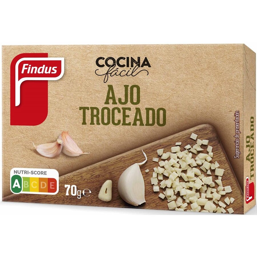 Ajo troceado congelado FINDUS 70 g