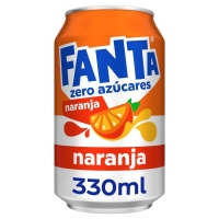 Refresco FANTA naranja zero lata 33 cl